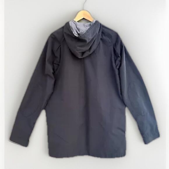 Original Penguin by Munsingwear Rain Coat M Navy Hooded Jacket Cotton Blend - Picture 5 of 12